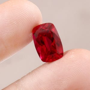 AAA 12x8 MM Flawless Mozambique Ruby Gemstone Cut, Loose Cushion Blood Red Ruby Cut Stone July Birthstone Ruby Jewelry Making Tools & Raw