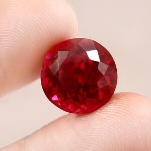AAA 13 MM Flawless Mozambique Ruby Loose Round Gemstone Cut, Blood Red Ruby Cut Transparent Ruby Ring And Jewelry Making Tools & Ring Raw