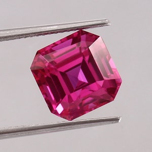 AAA 10 MM Mozambique Pegion Ruby Gemstone Cut, Loose Asscher Red Ruby Cut Stone Fine Quality Ruby Ring And Jewelry Making Tools & Ring Raw