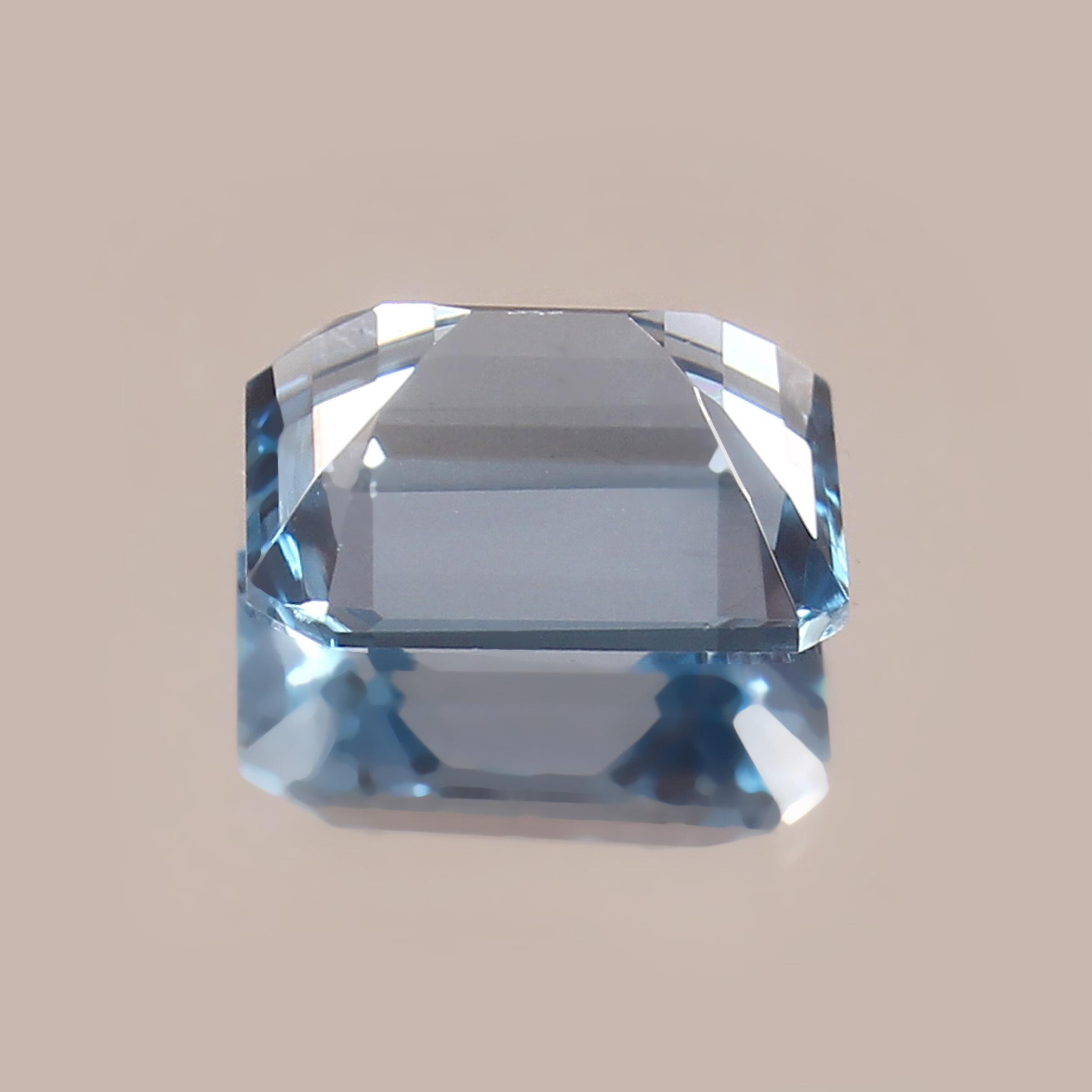 Aigue-marine Naturelle Du Brésil – 16,49 Carats – Bleue – Non Traitée