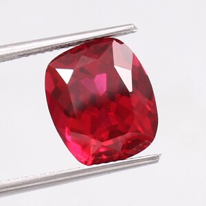 AAA 10x8 MM Mozambique Pegion Ruby Gemstone Cut, Loose Cushion Blood Red Ruby Cut Stone Transparent Ruby Jewelry Making Tools & Ring Raw