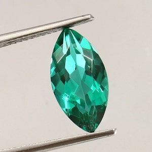 AAA 14x7 MM Zambian Emerald Loose Marquise Gemstone Cut, Green Emerald Stone For Transparent Emerald Jewelry Making Tool & Ring Raw Product