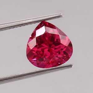 AAA 10 MM Mozambique Ruby Gemstone Cut, Loose Heart Red Ruby Cut Stone Fine Quality Natural Ruby Ring And Jewelry Making Tools & Ring Raw