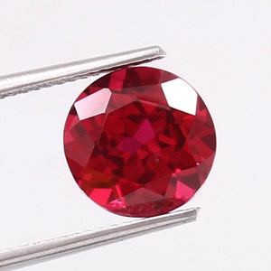 AAA 10 MM Flawless Mozambique Ruby Loose Round Gemstone Cut, Blood Red Ruby Cut Stone Fine Quality Ruby Ring And Jewelry Making Tools & Ring