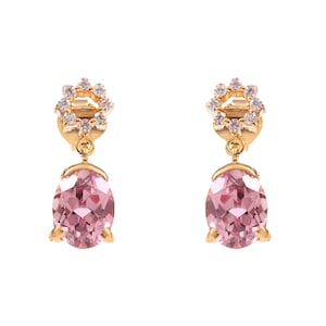 Flawless Madagascar Morganite Stud Earrings Bridal Earrings Oval Morganite Earring Gift For Her Wedding Jewelry 925 Sterling Silver Jewelry