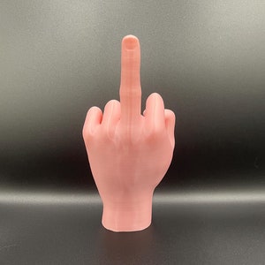 Middle finger decoration. 3D Statue. Choose your color