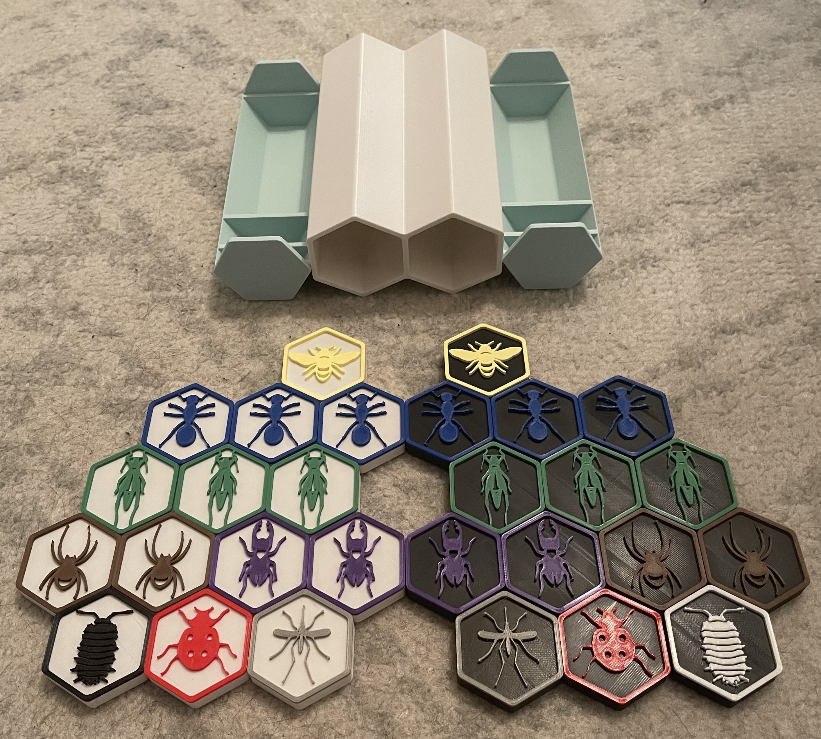 Hive Tabletop Game W/ Expansions 3D Printed Custom Colors Etsy