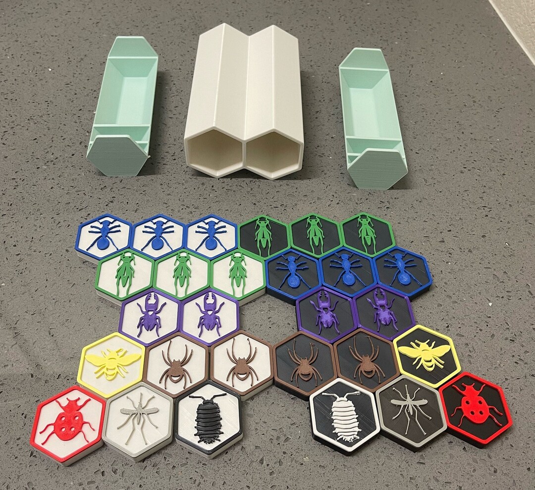 Hive Tabletop Game W/ Expansions 3D Printed Custom Colors Etsy