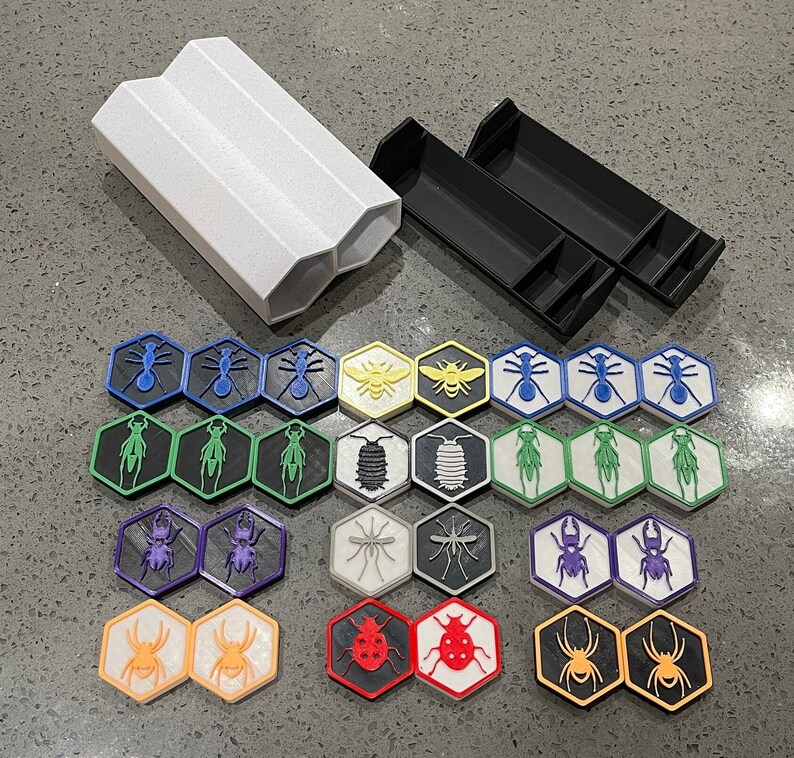 Hive Tabletop Game W/ Expansions 3D Printed Custom Colors Etsy