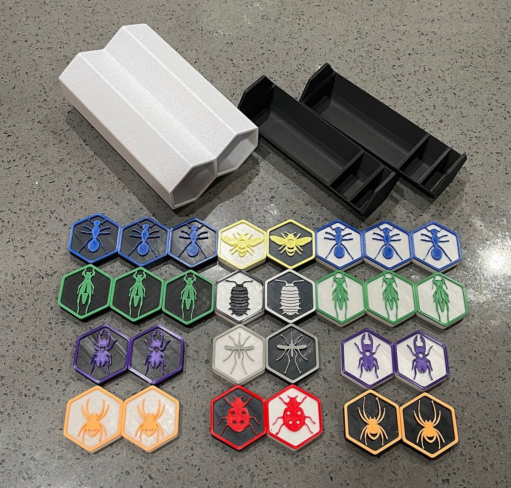 Hive Tabletop Game W/ Expansions 3D Printed Custom Colors Etsy