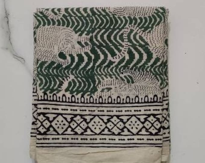 100% Indian Cotton Pareo Block Print Sarong for Women, Jaipur Printed Scarf Vegetable color Light Weighted Summer Beach Cover