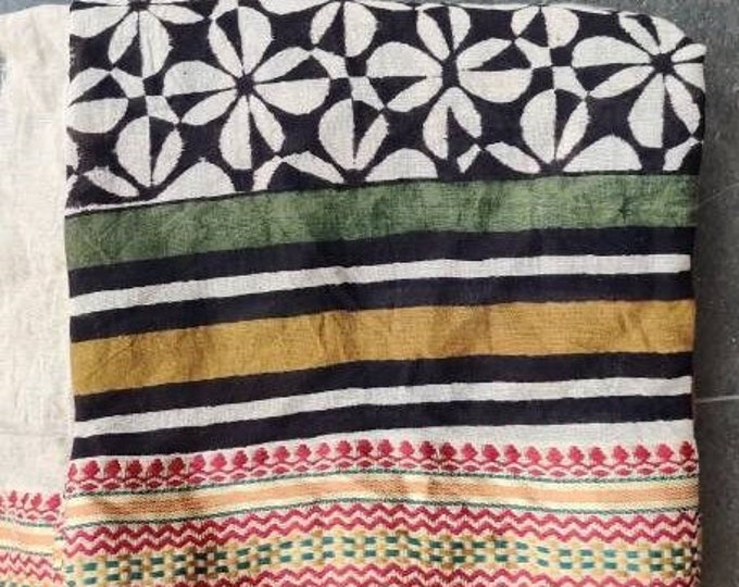 Block Print Pareo Sarong Cotton Beach Wraps for Women 100% organic sarongs summer clothing scarfs Bohemian Dressing Sustainable Gifts