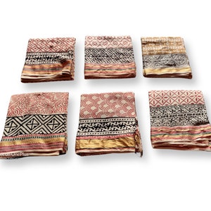 Assorted Set of Hand Block Printed Beach Sarong for Women beach Scarves in Cotton Beach Wrap Pareo Beach Swim Wear for Her Beach Cover Ups