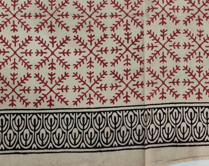 Indian Hand Block Printed Cotton Sarong, Beach Wrap Pareo, Long Scarf, Beach Bikini Cover Up, Soft Fabric Scarf, Fashion Shawl Beach Sarong