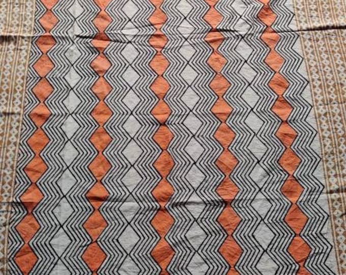 Zari Hand Block Print Sarong, Indian Cotton Scarves, Decorative Handmade Cotton Beach Pareo, Printed Sarong, Hand Block Print Beach Cover Up