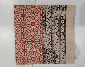 Hand Block Printed Cotton Beach Sarong, Indian Lungi Cover-Up