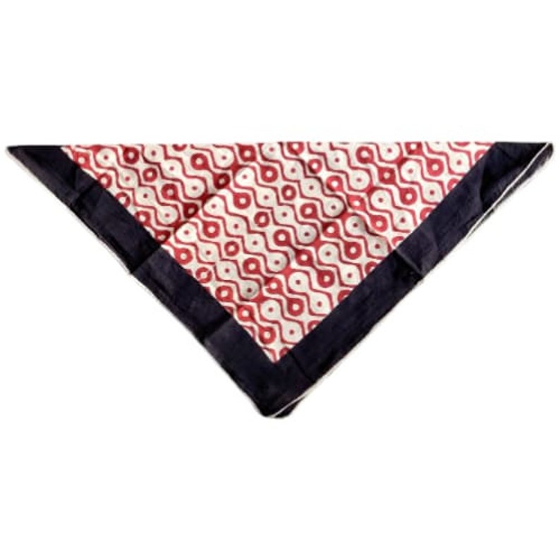 Handmade Organic Cotton Bandana Scarf – Soft Block Print, Natural Dye ...