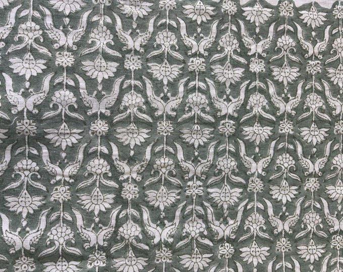 54" block print lilen fabric.block print lilen fabric.handmade lilen fabric.pillow cover lilen fabric.home decor lilen fabric.natural lilen