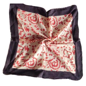 Jaipur Hand Block Print Bandana | 100% Cotton Bandana | Abstract Print Bandana | Bohemian Style Neck Scarf | Boho Bandana | Bandana for Her