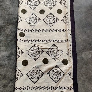 Hand Block Print Pareo/Sarong for Women - 100% Organic Cotton Scarf Summer Clothing Beach Wrap Cover-up Sarongs Boho Fashion, Halloween Gift