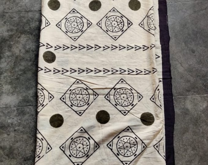 Hand Block Print Pareo/Sarong for Women - 100% Organic Cotton Scarf Summer Clothing Beach Wrap Cover-up Sarongs Boho Fashion, Halloween Gift