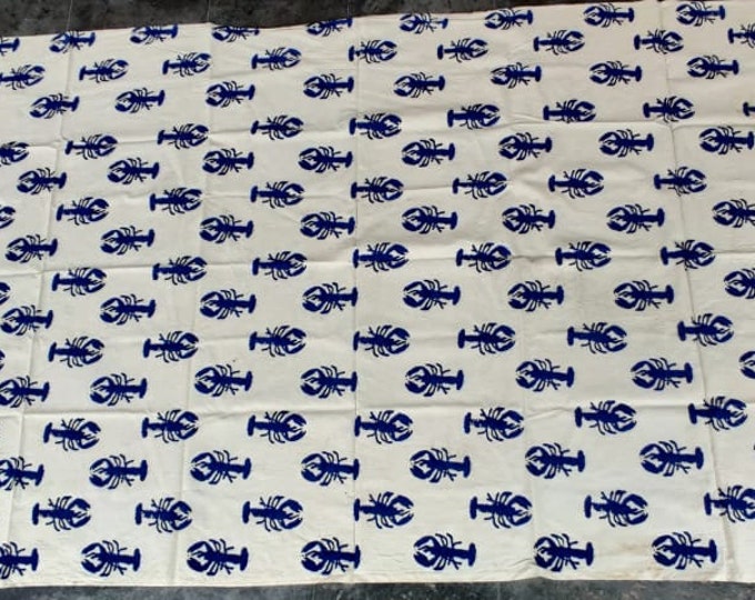 Large Hand Block Printed Zari Cotton Sarong, Blue & White Beach Wrap Pareo, Long Sarong, Soft Fabric Scarf, Fashion Shawl Natural Color Wrap
