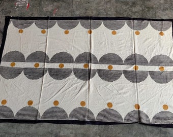 Hand Block Print Cotton Sarong, Geometric Beach Wrap
