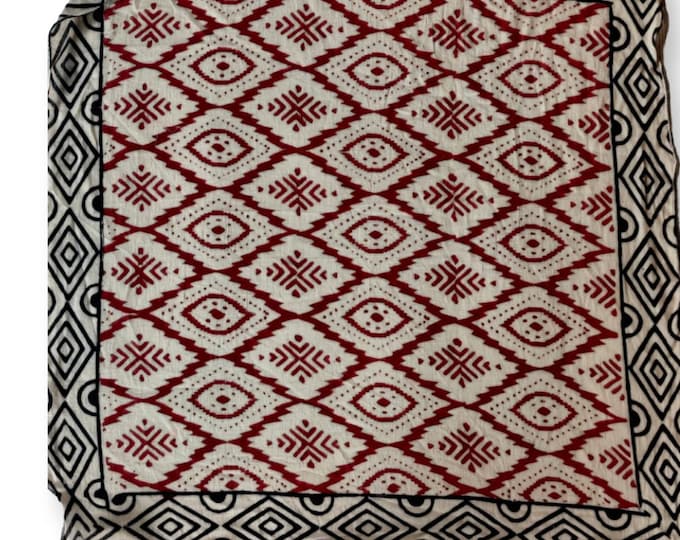Organic Cotton Bandana Moselle, Bandana Scarf, Paisley Design Scarf, Vibrant Color, High-Quality, Winter Scarf, Unique Design