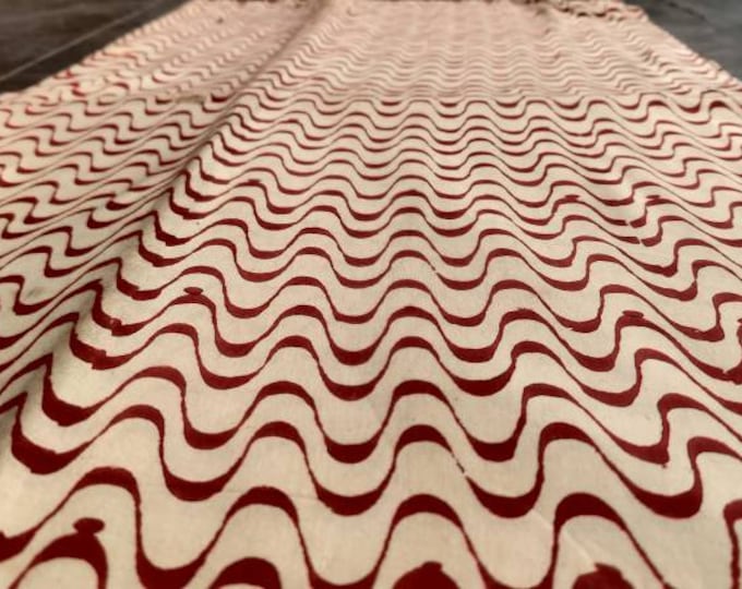 Hand Block Print Fabric,Cotton Fabric, Indian Fabric, fabric by yard, Block Printed Cotton womens clothing
