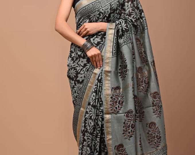 mahaisvari sari silver saree silver butti new fashion designer saree indian look branded  saree