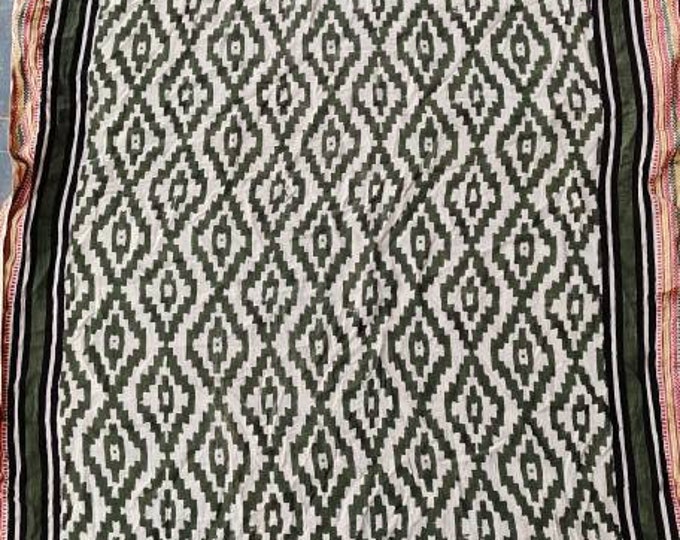 Cotton Hand Block Printed Beach Sarong for Women Beach scarves, Beach Wrap Pareo Beach Swim Wear Gift for Her Beach Cover Ups