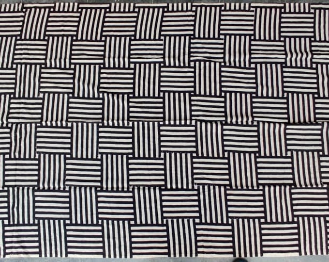 Black & White Hand Block Printed Zari Cotton Sarong, Designer Beach Wrap Pareo, Long Scarf,Large Sarong,Fashion Shawl Beach Sarong for Women