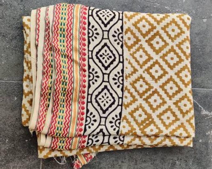 Indian Hand Block Print Pareo/Sarong for Women - 100% Organic Cotton Scarf - Summer Clothing - Beach Wrap - Cover-up Sarongs - Boho Fashion