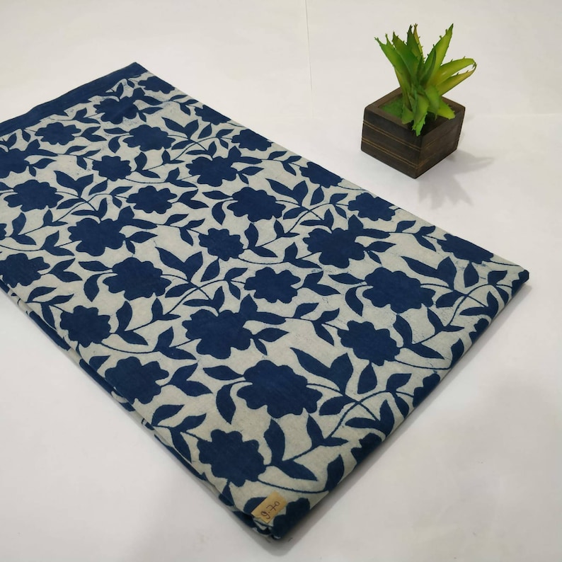 Indian Block Print Fabric.hand Block Print Fabric.indian Stamp Etsy