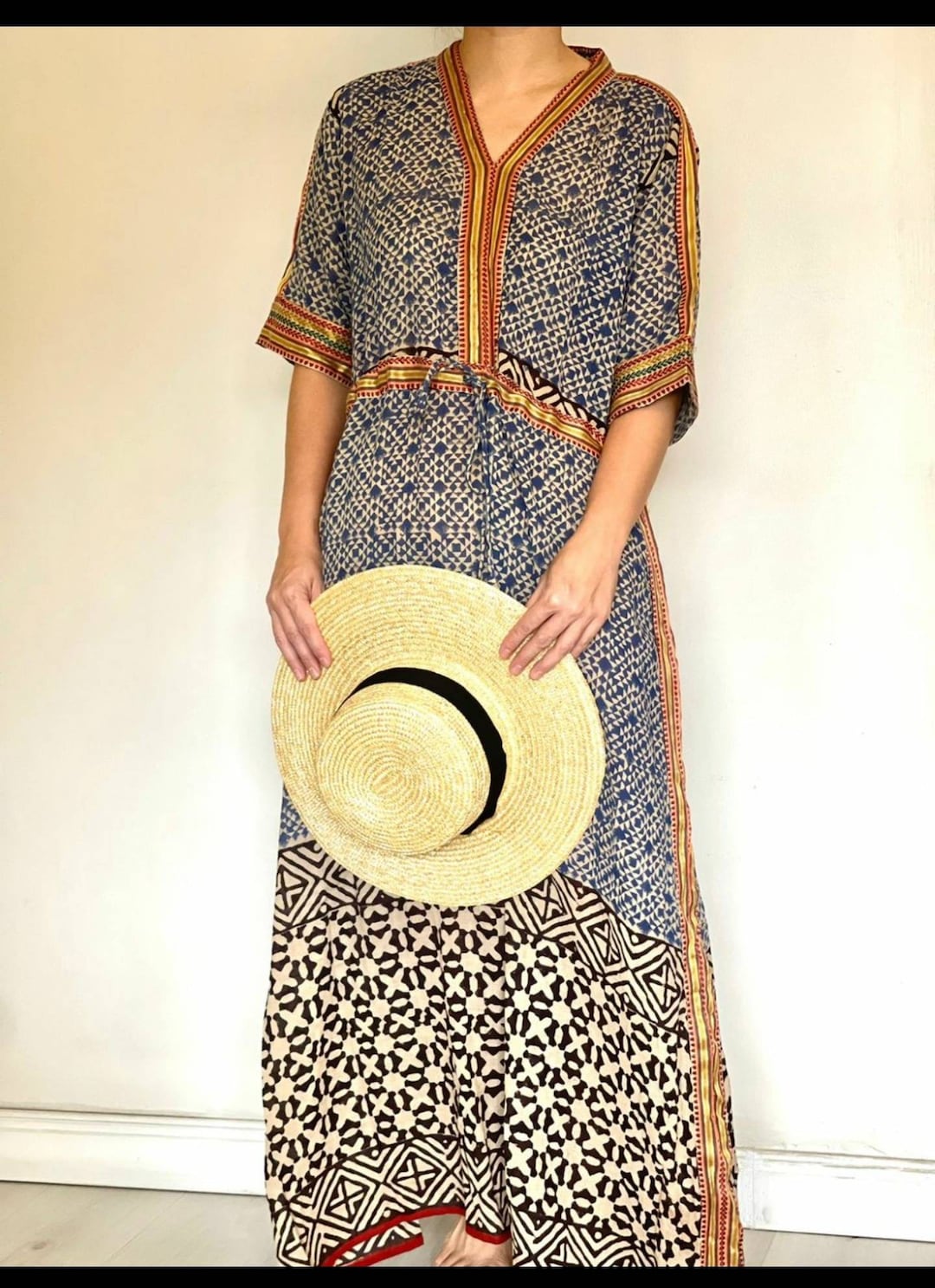 Bagh Hand Block Print 24 Kali Patchwork Cotton Long Skirt 26