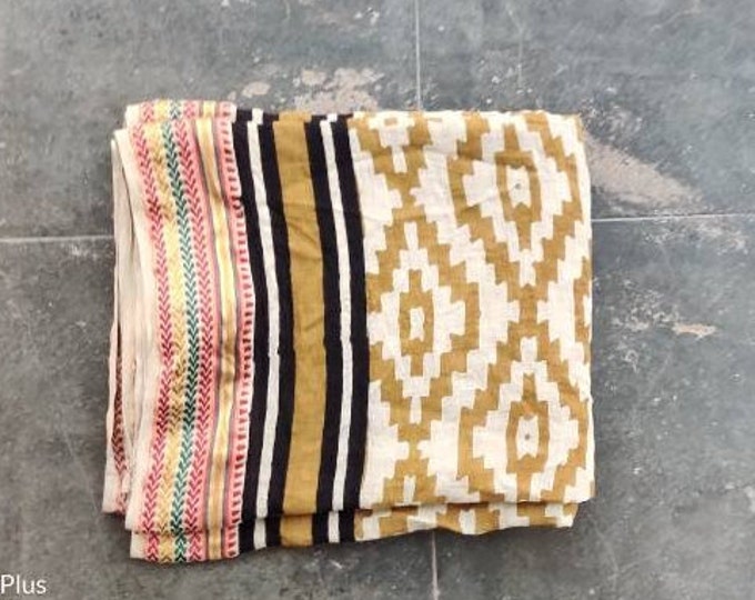 Beautiful Hand Block Print Hand Made cotton scarves,Cotton Sarong,Bagru,Print,Pareo,Decorative Summer Beach Cover Up Scarf jaipur print