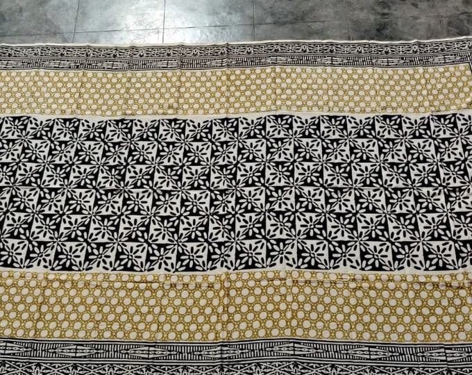 Unique Beach Wrap Pareo, Hand Block Printed Zari Cotton Sarong, Long Scarf,Cover up, Soft Fabric Scarf, Fashion Shawl Beach Sarong for Women