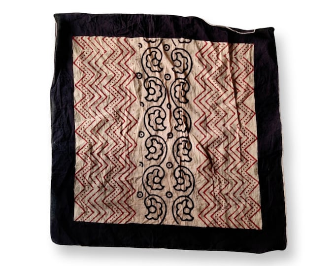 Bandana Scarf- Handmade Hand Block Paisley Print Bandana, Cotton Bandanas, Bohemian Style Cotton Neck Scarf, Cotton Neckerchief, Head Scarf