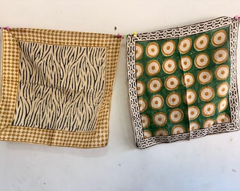 Hand Block Printed Cotton Sarong: Beach Wrap, Large Scarf, Cover-up, Artisan India Fabric
