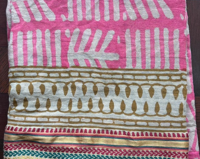 Hand block sarongs print dress .hand block pariyo print drees . hand block beach-couer-up