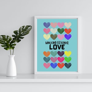 Arte de pared imprimibles de AMOR