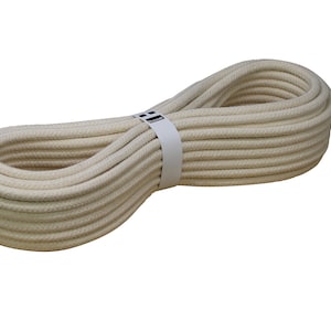 Hummelt® Cotton Rope 8 mm Natural (beige) Cotton Cord Cotton String Cord Rope with Core; 5 m, 10 m, 15 m, 20 m,