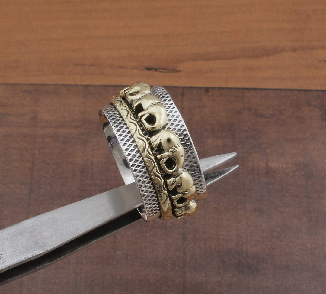 Elephant Spinner Ring, Handmade Spinner Ring, Spinner Ring for Women