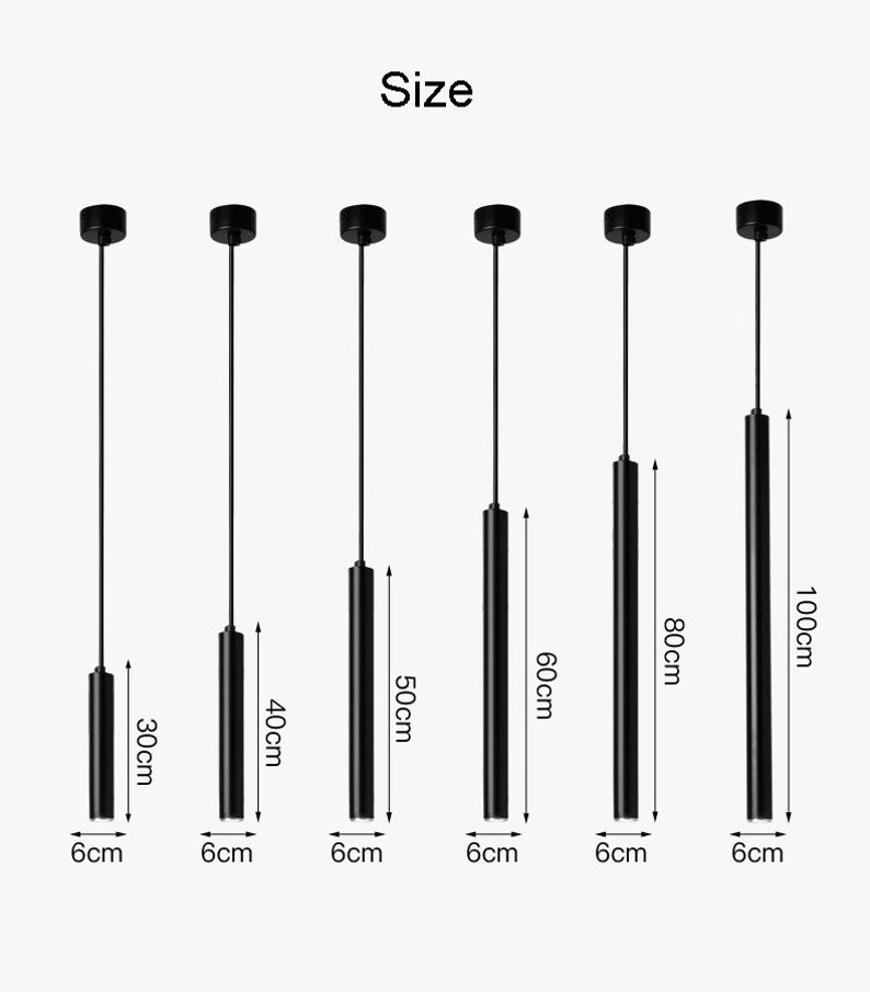 Pendant Light Long Barrel Lighting Pendant Ceiling Lighting Etsy