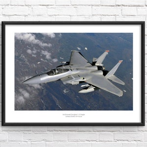 F-15 Eagle Full Colour Commemorative Framed Print