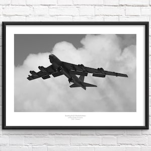 Lámina enmarcada Conmemorativo del bombardero B52
