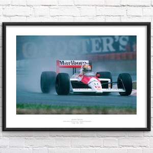 Ayrton Senna Commemorative Framed Print