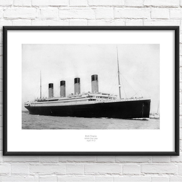 RMS Titanic Commemorative Framed Print