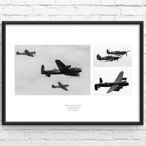 Battle of Britain Treble Commemorative Framed Print
