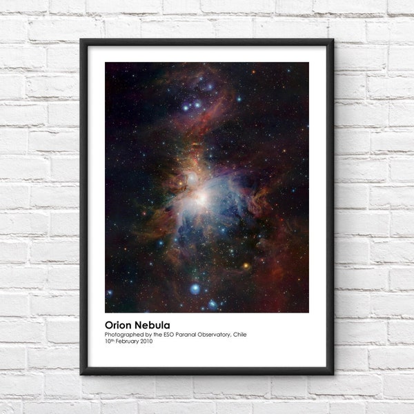 Orion Nebula Telescope Astronomy Commemorative Framed Print